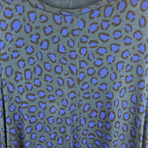 Boden crewneck animal print long sleeve tunic dress - Picture 5 of 6